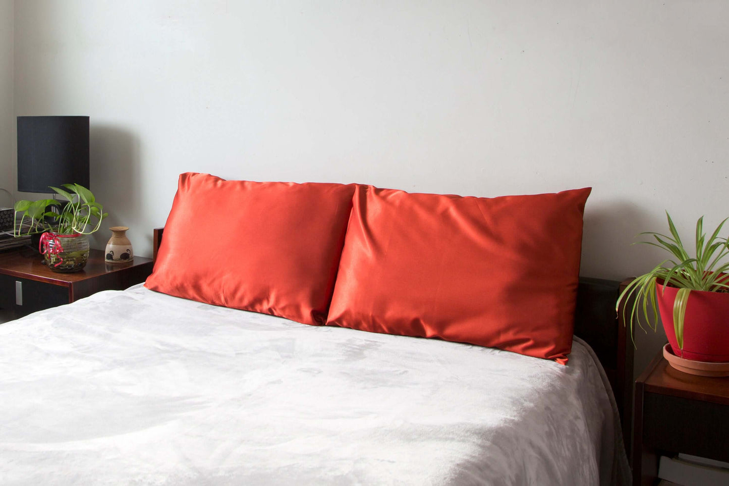 Jovés Rust - Satin pillowcases with an interior pocket